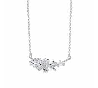 Laura Ashley Wild Meadow Necklace N4632C - Exclusive Design | - Brass / Silver Plated / Stone / Zirconia