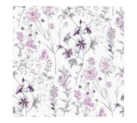 Laura Ashley Pale Iris Wild Meadow Smooth Wallpaper