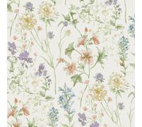 Laura Ashley Wild Meadow Wallpaper | Chalk Pink