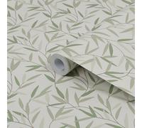 Laura Ashley Willow Hedgerow Leaf Smooth Wallpaper Sample