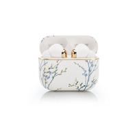 Laura Ashley Willow White 'skylark' True Wireless Earbuds With Hd Microphone And Charging Case