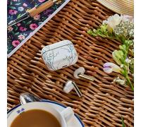 Laura Ashley TWS Wireless Earbuds by VQ - Skylark Wireless Earphones with Bluetooth 5.4, HD Mic & ENC Noise Cancelling - 40H Backup Rechargeable Ear buds Compatible with iOS & Android - Willow White