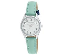 Laura Ashley Women's 30mm Vegan Leather Strap Watch (LA2092), Blue, Vegan Leather