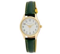 Laura Ashley Women's 30mm Vegan Leather Strap Watch (LA2092), Blue, Vegan Leather