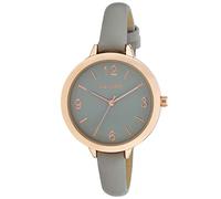 Laura Ashley Women's 35mm Arabic Strap Vegan Leather Strap Watch (LA2060) (Grey)
