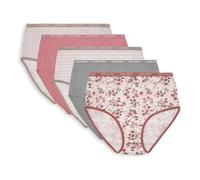 Laura Ashley Women's High Waist Cotton Briefs - Pack of 5