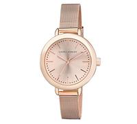 Laura Ashley Women's Rose Gold Round Case Mesh Watch (LA31026RG)
