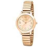 Laura Ashley Women's Round Rose Gold Expandable Stainless Steel Bracelet Watch (LA31034RG)