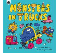 Laura Baker Monsters in Trucks Paperback Book Laura Baker Multicolor