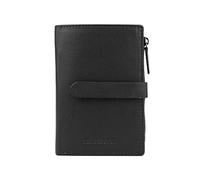 Laura Biagiotti Genuine Leather Slim Wallet for Men and Women with Gift Box, Black, Modern