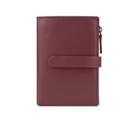 Laura Biagiotti Genuine Leather Slim Wallet for Men and Women with Gift Box, bordeaux, Modern