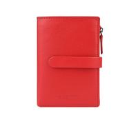 Laura Biagiotti Genuine Leather Slim Wallet for Men and Women with Gift Box, red, Modern