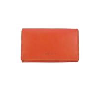 Laura Biagiotti Ladies Genuine Leather Large Wallet with Gift Box, Orange 155, Classic