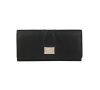 Laura Biagiotti Ladies Genuine Leather Wallet Spacious with Gift Box, black