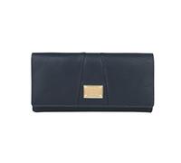 Laura Biagiotti Ladies Genuine Leather Wallet Spacious with Gift Box, navy