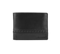 Laura Biagiotti Men's Genuine Leather Bifold Wallet with Coin Pocket & Gift Box, Black