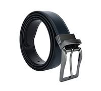 Laura Biagiotti Men's Reversible Real Leather Belt, 3.5 cm High, Adjustable and Shortened