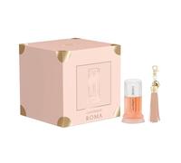 Laura Biagiotti Roma Gift Set, 2 pc - EDT Spray - Bag Charm - Perfume for Women - Fruity Floral Fragrance - Long-Lasting - With Bergamot and Vanilla