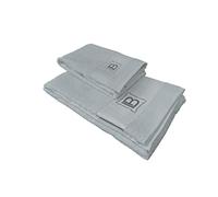 Laura Biagiotti Terry Towel Set, Grey, Face Towel, Bidet Towel, 100 Percent Cotton