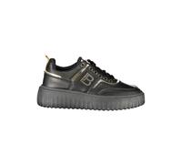 Laura Biagiotti Womens Platform Sneakers With Logo - Black - Size EU 39
