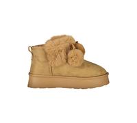 Laura Biagiotti Womens Pompom Ankle Boots - Tan - Size EU 38