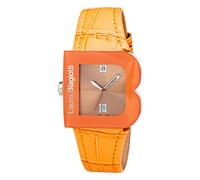 Laura Biagiotti Women's Quartz Analog Watch with Leather Strap LB0037L-NA, Orange, Strip