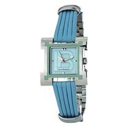 Laura Biagiotti Women's Quartz Analog Watch with Leather Strap LB0039L-02, Blue, Strip
