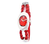 Laura Biagiotti Women's Quartz Analog Watch with Leather Strap LBSM0056L-02, red, 22MM, Strip