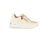 Laura Biagiotti Womens Wedge Logo Sneakers - Ivory - Size EU 41