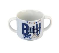 Laura Darrington Double Handle China Mug - Baby Boy