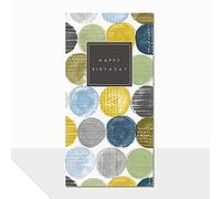 Laura Darrington Happy Birthday Money Wallet Card, Colourful Circle Pattern Design, Cash Gift Holder