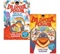 Laura Ellen Anderson Collection 2 Books Set (Evil Emperor Penguin Antics in Antarctica & The World Will Be Mine!)