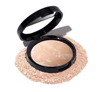 LAURA GELLER Baked Balance-n-Glow Illuminating Powder Foundation (Porcelain) Buildable Sheer to Light Coverage Baked Foundation, Satin Finish