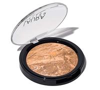 LAURA GELLER Baked Balance-n-Glow Illuminating Powder Foundation (Tan) Buildable Sheer to Light Coverage Baked Foundation, Satin Finish