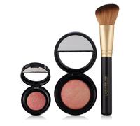 Laura Geller Baked Blush-N-Brighten Home & Away with Cheek Brush PEACH CRUMBLE