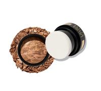 LAURA GELLER Baked to Go Balance-n-Brighten Colour Correcting Powder Foundation (Tan) Travel Size Buildable Light to Medium Coverage Baked Foundation,