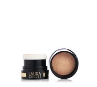 LAURA GELLER Baked to Go Balance-n-Brighten Colour Correcting Powder Foundation (Tan) Travel Size Buildable Light to Medium Coverage Baked Foundation, Demi-Matte Finish