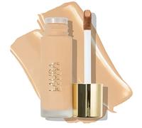 LAURA GELLER Double Take Liquid Foundation (Medium) - Matte Foundation Full Coverage - Lightweight, Long-Lasting Wear, Blue Light Protection