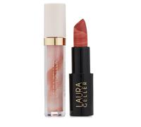 Laura Geller Italian Marble Gloss & Lipstick Duo PEACH BELLINI & OLD FASHIONED