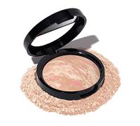 LAURA GELLER NEW YORK Award-Winning Baked Balance-n-Brighten Color Correcting Powder Foundation - Porcelain - Buildable Light to Medium Coverage - Demi-Matte Natural Finish