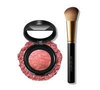 LAURA GELLER NEW YORK Baked Blush-n-Brighten Marbleized Blush & Angled Brush 2pc Set (11 Summer Orchid + Angled Brush)