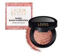 LAURA GELLER NEW YORK Baked Blush-n-Brighten Marbleized Blush for Cheeks - Natural Finish - Buildable Color (106 Rosé All Day)