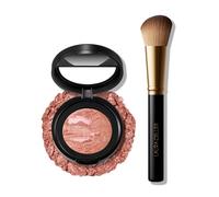 LAURA GELLER NEW YORK Baked Blush-n-Brighten Marbleized Blush - Pink Grapefruit & Angeled Blush Brush 2pc Set