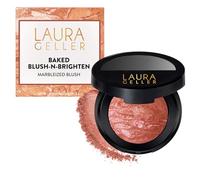 LAURA GELLER NEW YORK Baked Blush-n-Brighten Marbleized Blush - Pink Grapefruit Creamy Lightweight Satin Finish