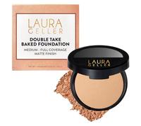 LAURA GELLER NEW YORK Baked Double Take Powder Foundation - Light - Buildable Medium to Full Coverage - Matte Finish