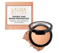 LAURA GELLER NEW YORK Baked Double Take Powder Foundation - Light - Buildable Medium to Full Coverage - Matte Finish