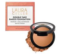 LAURA GELLER NEW YORK Baked Double Take Powder Foundation - Tan - Buildable Medium to Full Coverage - Matte Finish