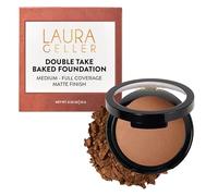LAURA GELLER NEW YORK Baked Double Take Powder Foundation (Toffee) Long-Wearing, Full Coverage Foundation With Breathable Matte Finish, Never Cakey, Infused With Anti-Aging Ingredients