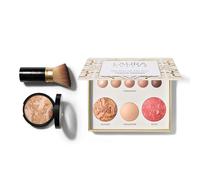 LAURA GELLER NEW YORK Baked Starter Kit- Baked Balance-n-Brighten (Medium) + Best of the Best Tuscan Dreams Face Palette + Retractable Angled Kabuki Brush