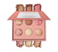 LAURA GELLER NEW YORK Cheek to Chic Tropical Glow Face Palette 2 Blushes, 2 Highlighters & 2 Bronzers